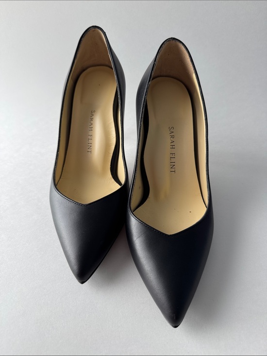 Sarah Flint Shoes - BRAND NEW Sarah Flint Perfect Pump 85 in Black Calf - Classic Pointed-Toe Heel
